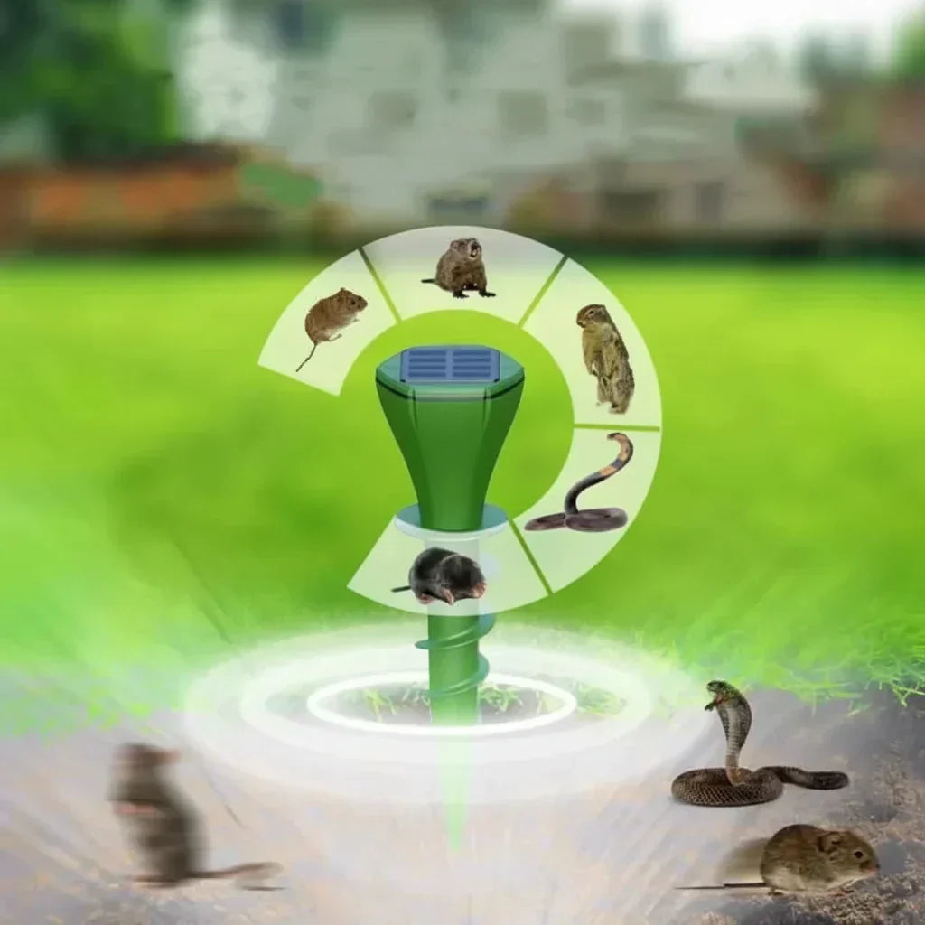 EcoShield Solar Pest Repeller with Vibrational Technology