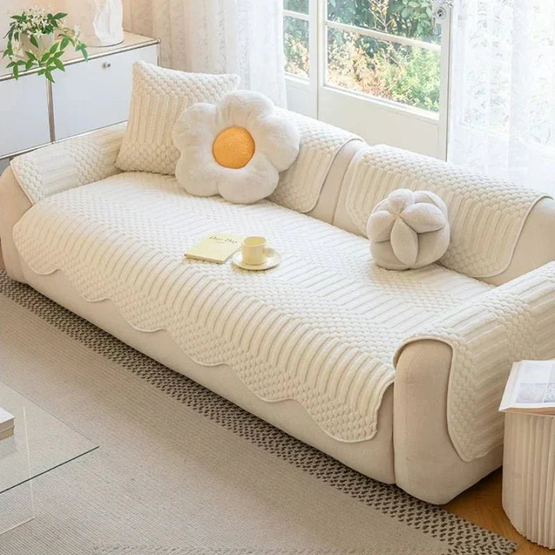 Snug Haven Plush Fleece Sofa Blanket for Ultimate Winter Comfort