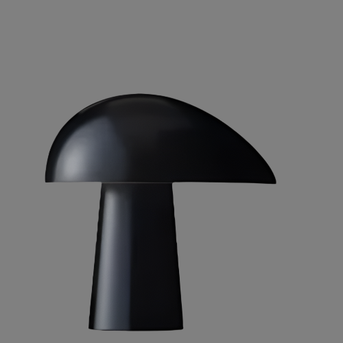 Haven Glow Mushroom Lamp with Natural Wood Finish