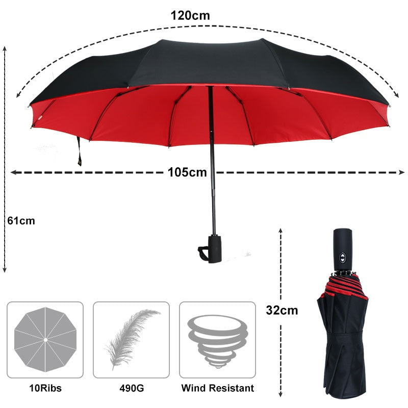 Travel-Ready Windproof Umbrella | Compact and Reliable
