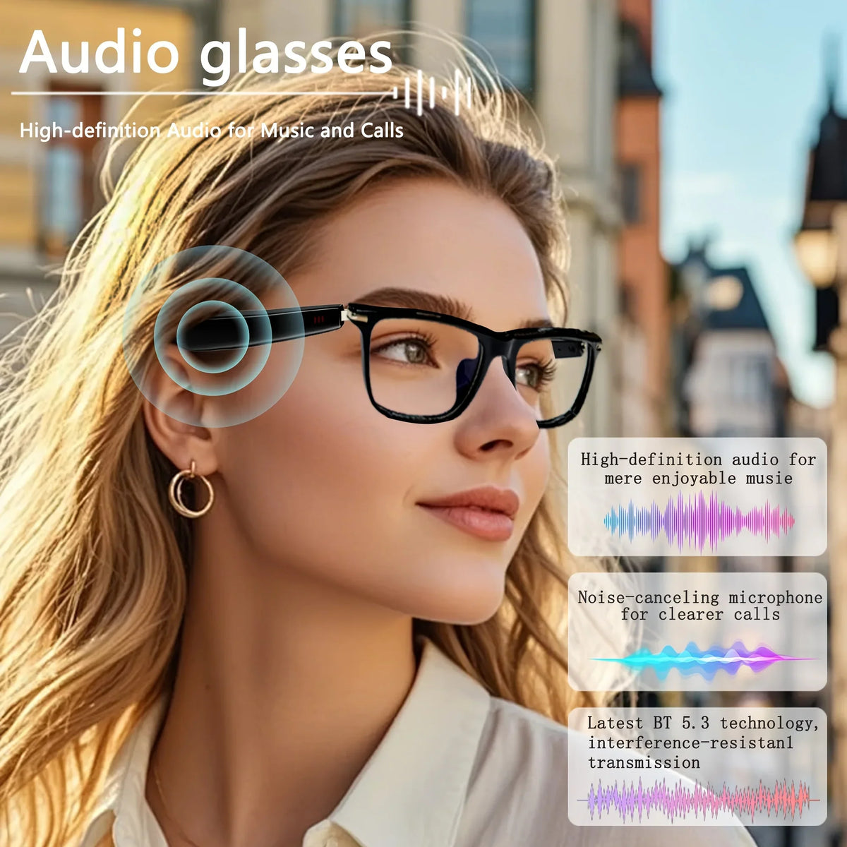 Smart Glasses with Real-Time Translation & Adaptive Lenses