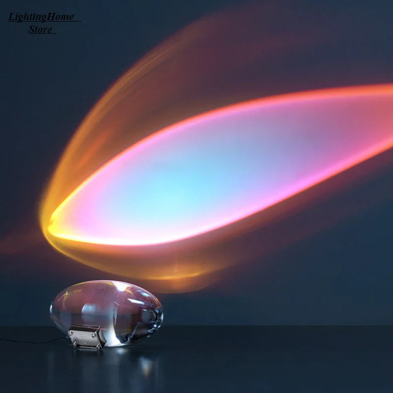 Sleek LED Crystal Egg Lamp for Elegant Home Ambiance