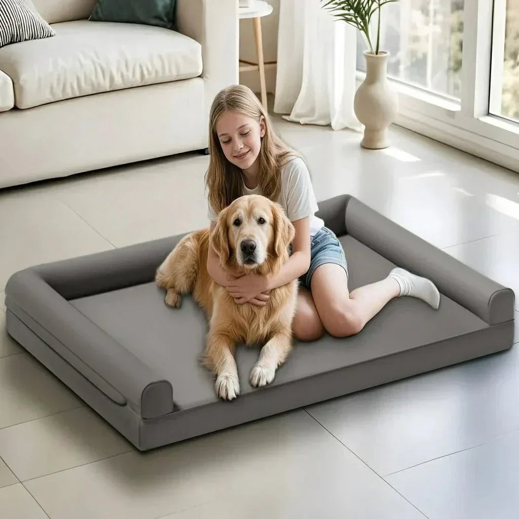 ComfortCraft Premium Orthopedic Dog Couch with Waterproof Edges
