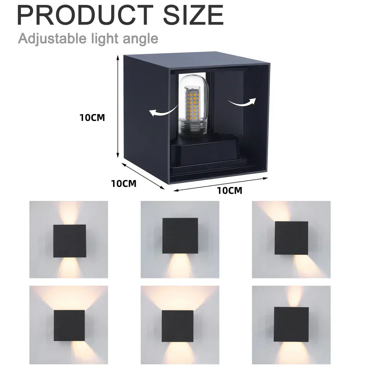 LumenSphere Waterproof LED Wall Fixture with G9 Bulb