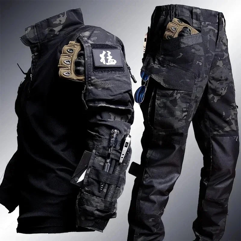 Tactical Clothing Set | Weather-Resistant Fabric & Ergonomic Design | Multiple Pockets & Reinforced Knees | Comfortable Fit for All Seasons