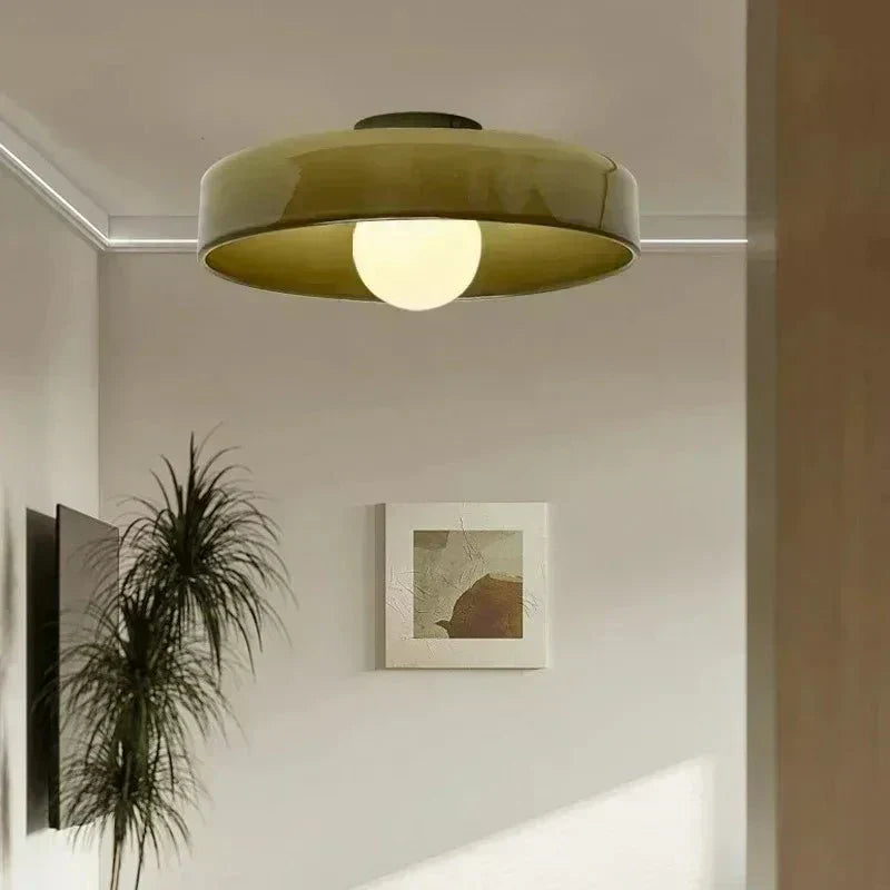 LumiAura Scandinavian Glass Ceiling Light for Elegant Spaces