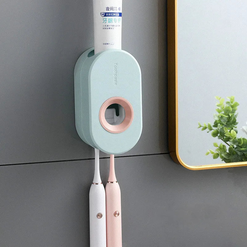 Mess-Free Toothpaste Dispenser – One Press Operation