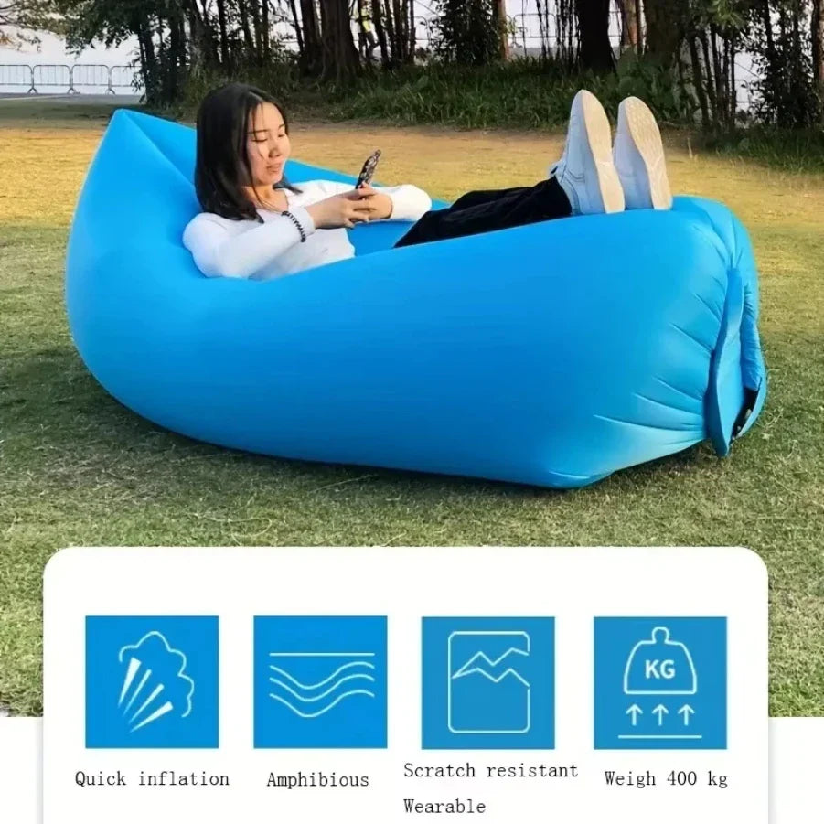 Portable Inflatable Lounge Chair for Outdoor Fun
