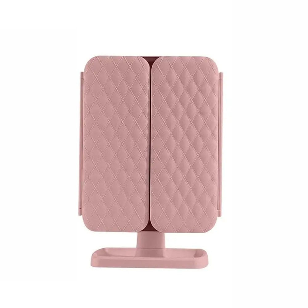 IllumiView Tri-Fold LED Mirror with Customizable Lighting
