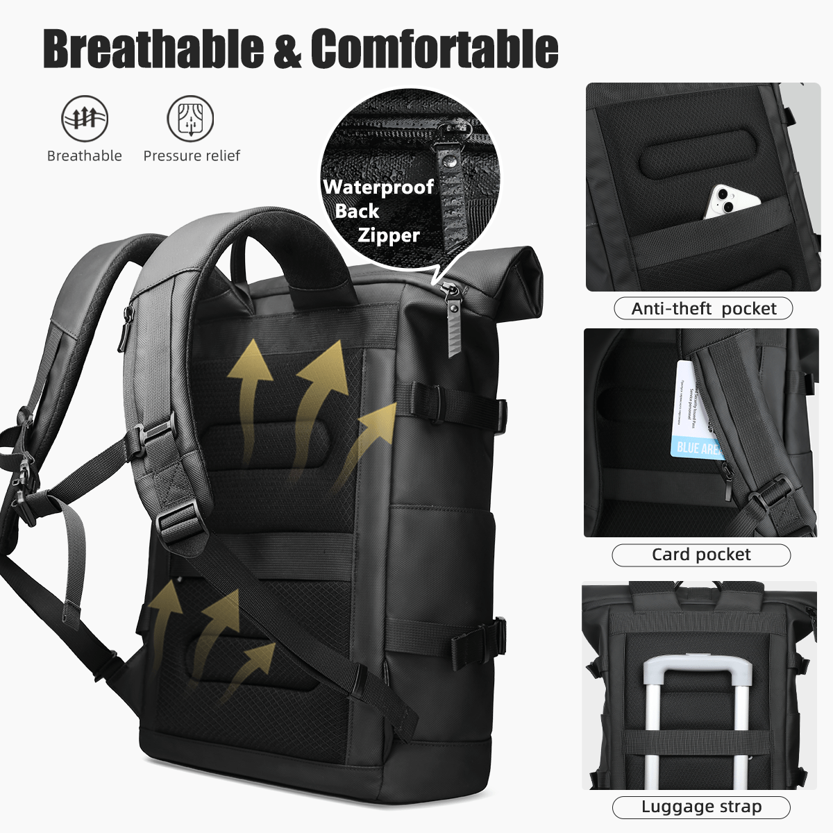 ExpandaPack Versatile Outdoor Backpack with Laptop Sleeve
