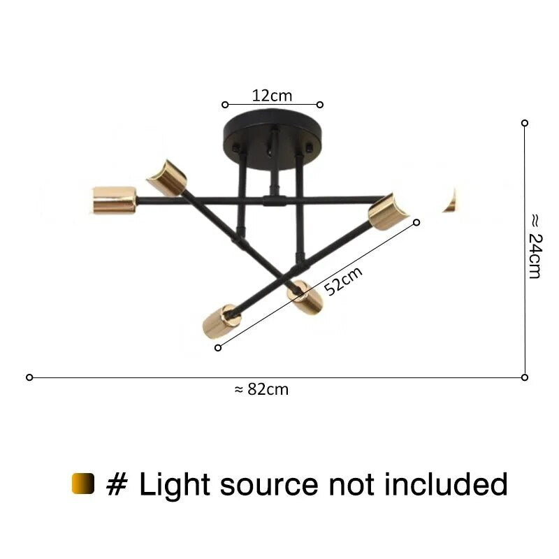 Taavita Industrial Kitchen Ceiling Light