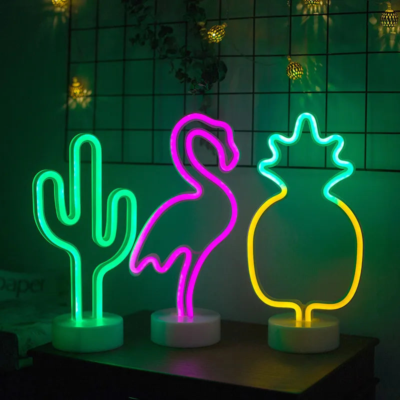 Charming LED Table Lamp with USB & Battery Options for Any Space