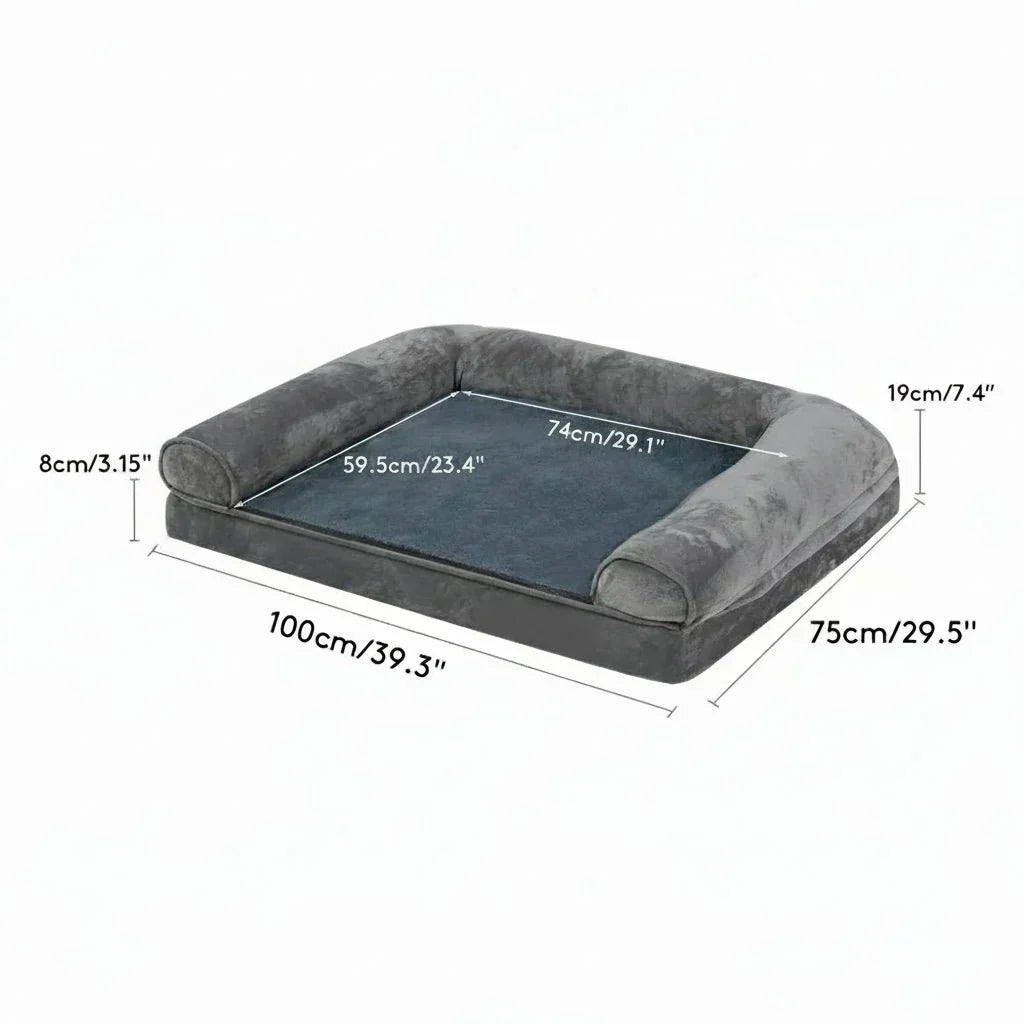 SerenePaw Orthopedic Memory Foam Dog Bed with Water-Resistant Cover