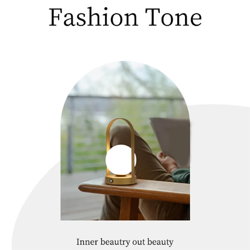 Versatile Rechargeable LED Table Lamp with Dimming Options