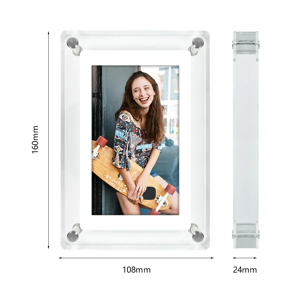 LumiView Portable Digital Photo Frame with Rechargeable Battery