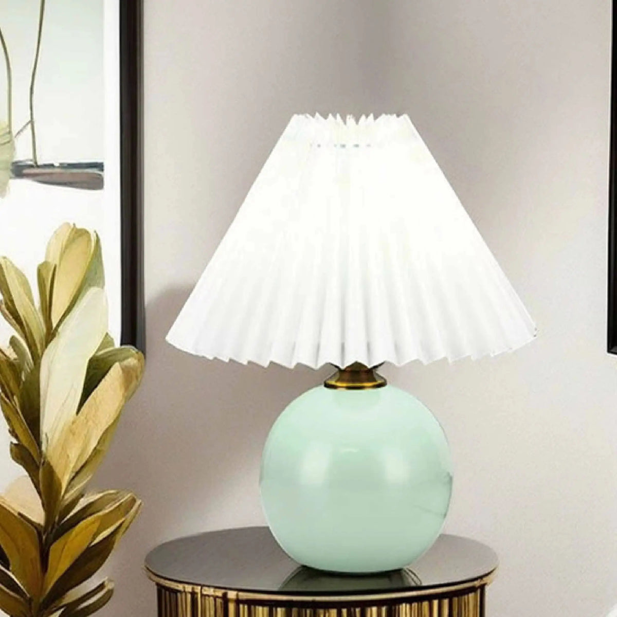 Nordic Pleated Table Lamp LED USB Foldable Bedside Desk Light Art Home Decor