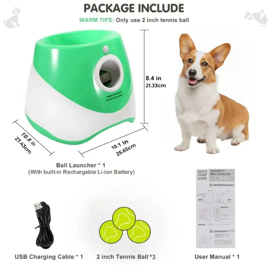 PawPower Automatic Fetch Machine - Rechargeable Dog Playmate