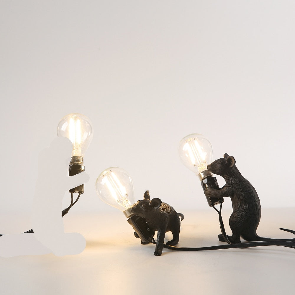 Whimsical Mouse-Inspired Table Lamp for Home Ambiance