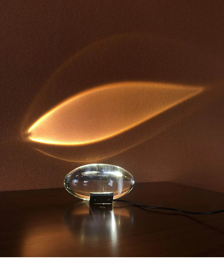 Sleek LED Crystal Egg Lamp for Elegant Home Ambiance