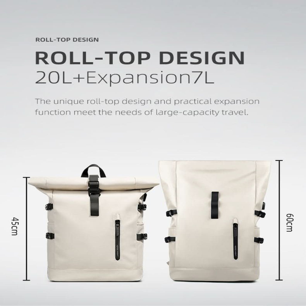Versatile Expandable Backpack with Laptop Holder and Ample Space