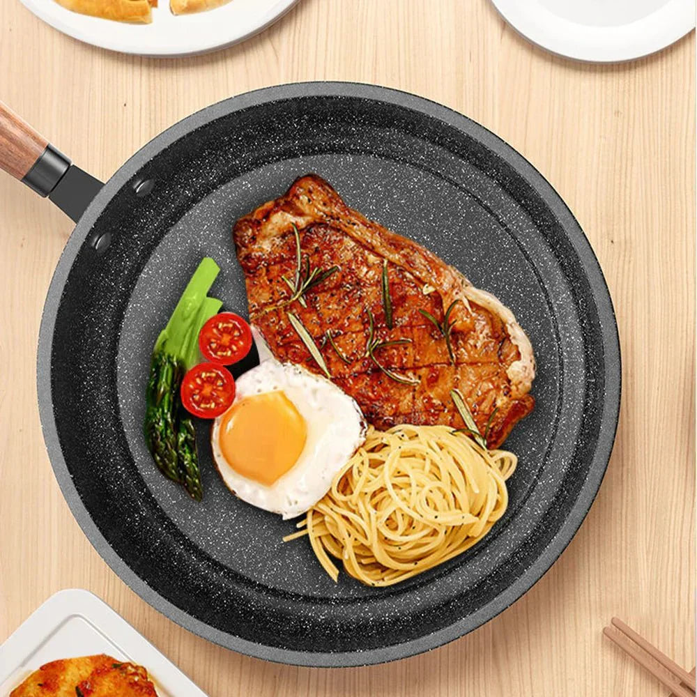 CulinaryCraft 30 cm Stone-Coated Nonstick Frying Pan with Lid