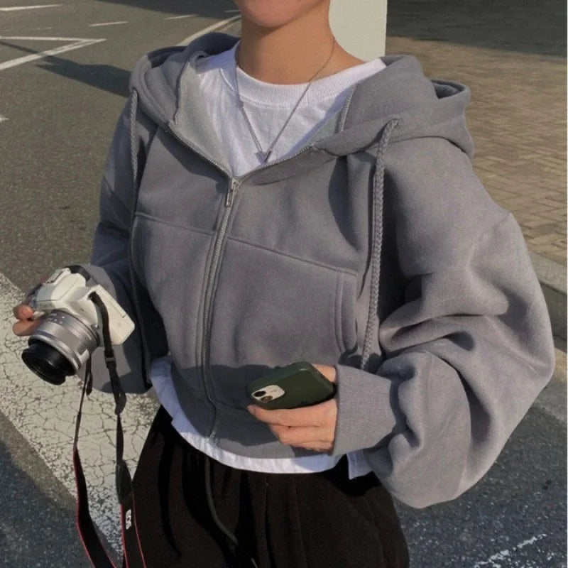 Women’s Zip-Up Hoodie | Fleece-Lined | Warm & Comfortable Fit | Polyester