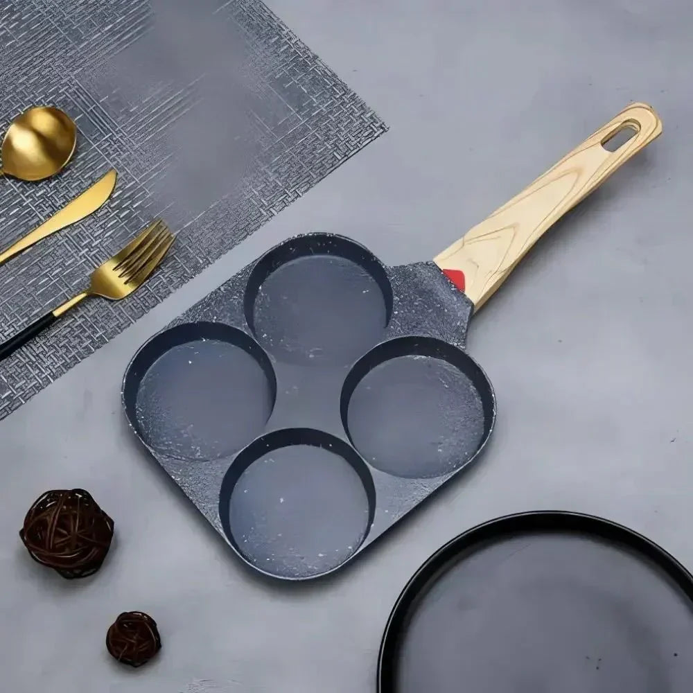 Versatile Nonstick Quadruple Frying Pan for All Your Meals