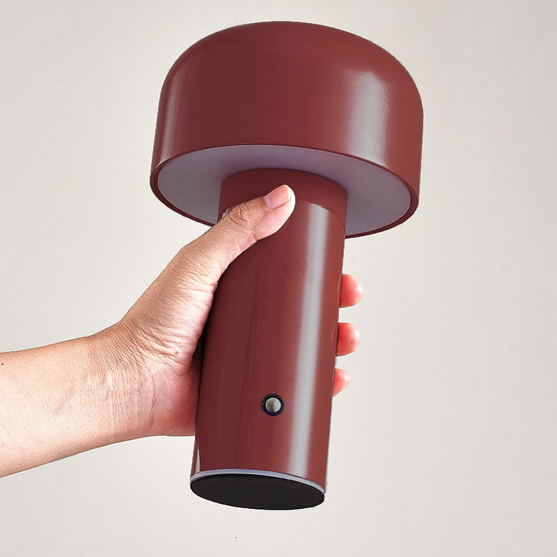 LunaGlow Wireless Mushroom-Shaped Ambient Table Lamp