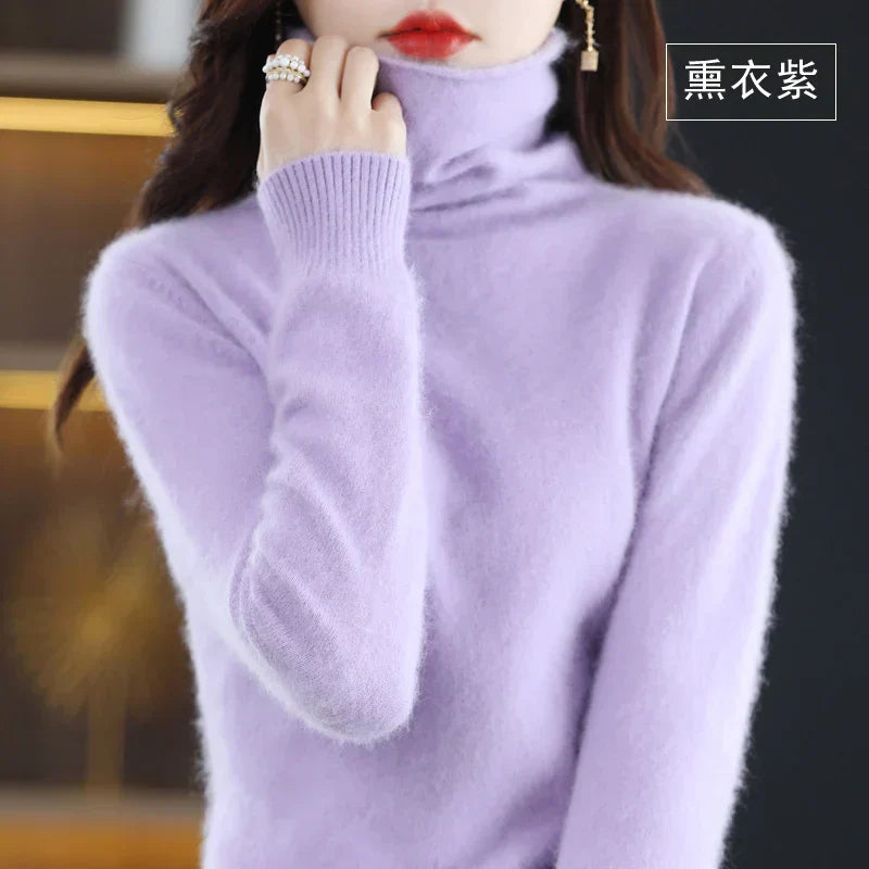 Luxura Cashmere High-Collar Sweater for Cozy Seasons