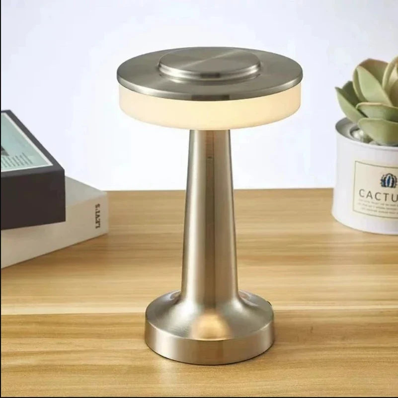 Sleek Touch-Control LED Lamp - USB Rechargeable & Portable