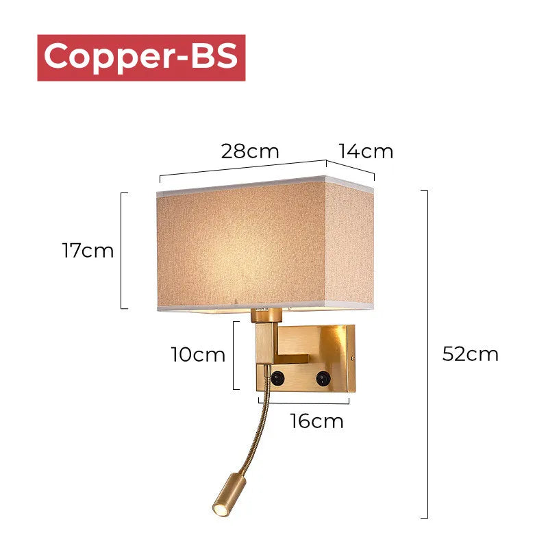 Taavita Wall Lamp with Reading Light