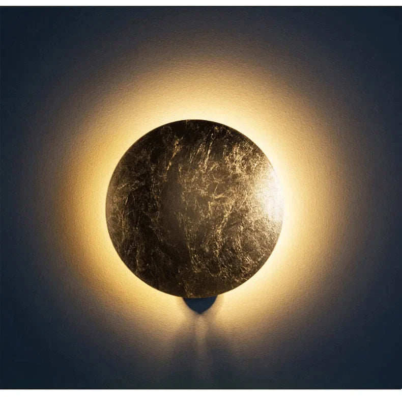 Lunar Glow Wall Sconce – Vintage LED Fixture for Any Space