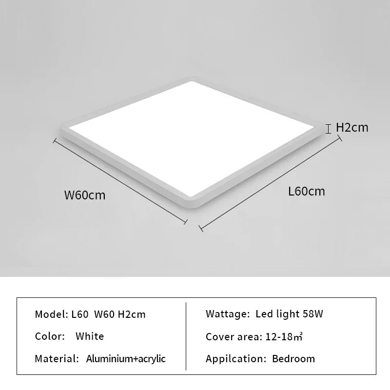 Rectangular Taavita Ceiling Light for the Kitchen