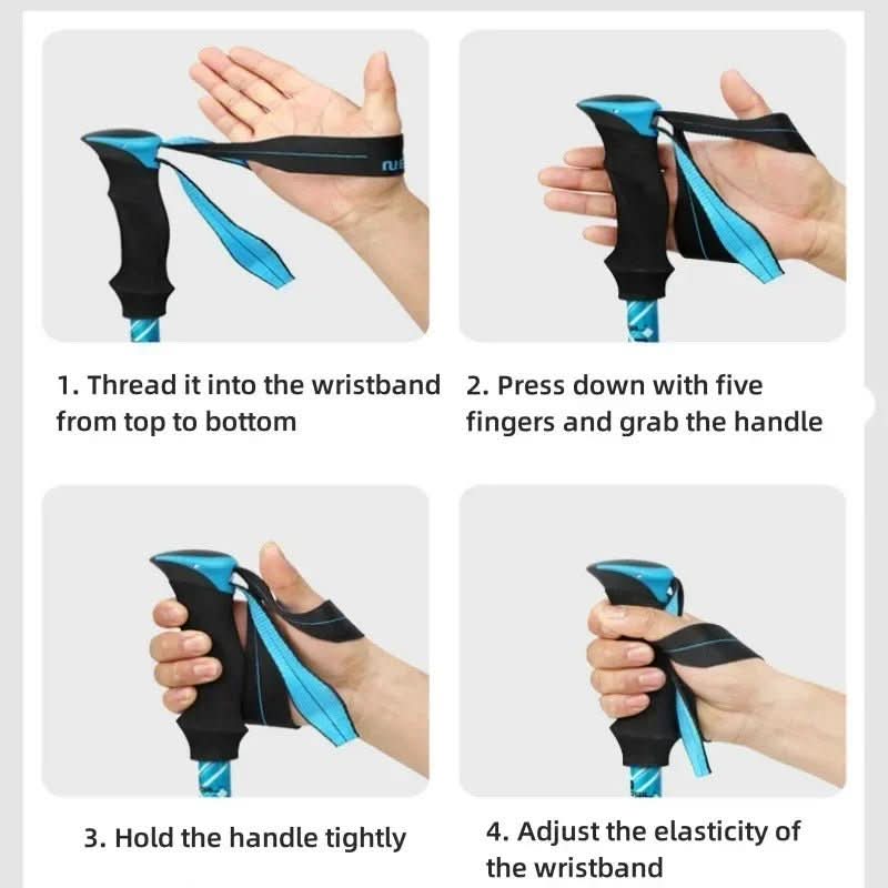 SummitStride Collapsible Hiking Poles for All Terrain