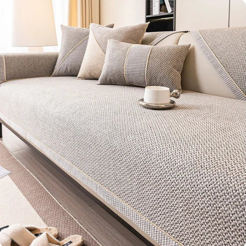 All-Season Anti-Slip Cotton-Linen Sofa Protector