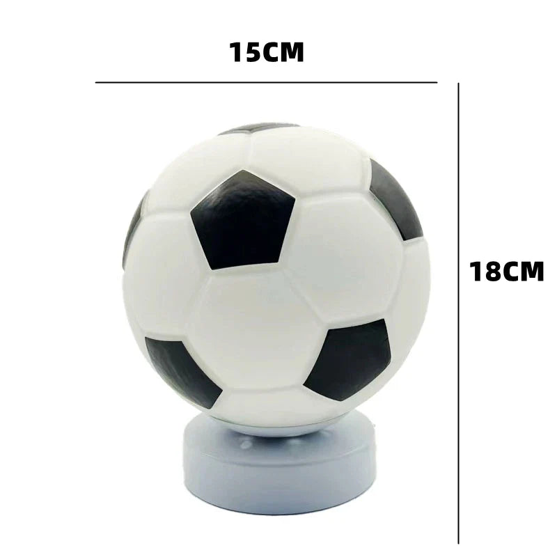 Football Table Lamp LED Desk Light Sports Bedroom Nightstand Home Decor