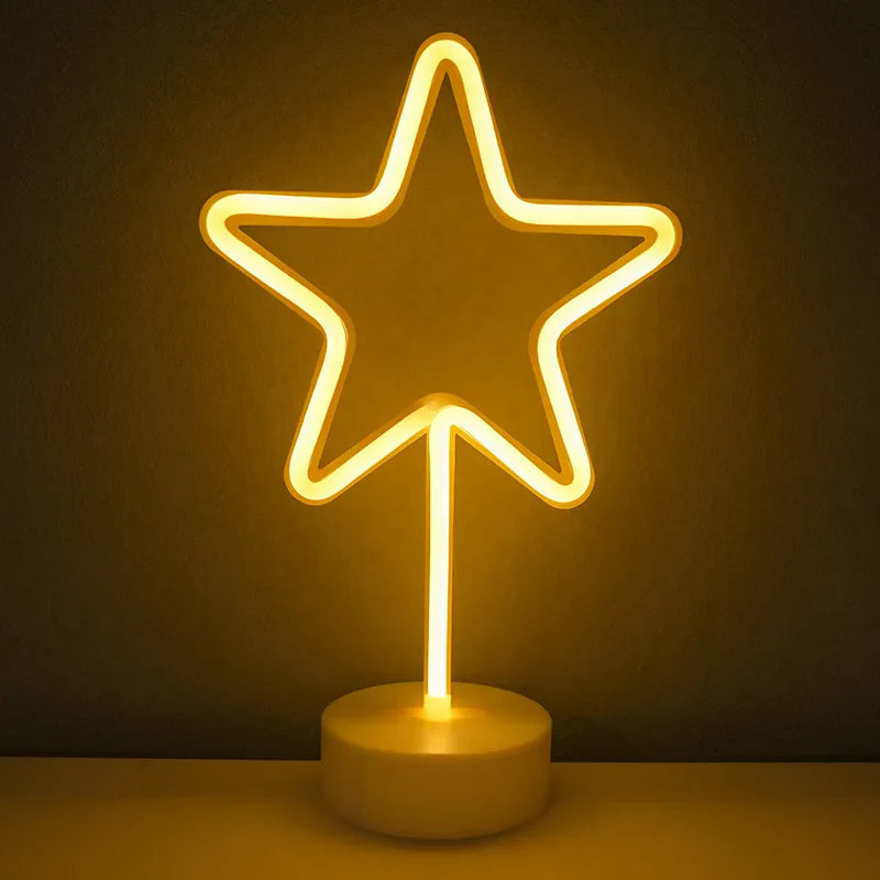 Charming LED Table Lamp with USB & Battery Options for Any Space