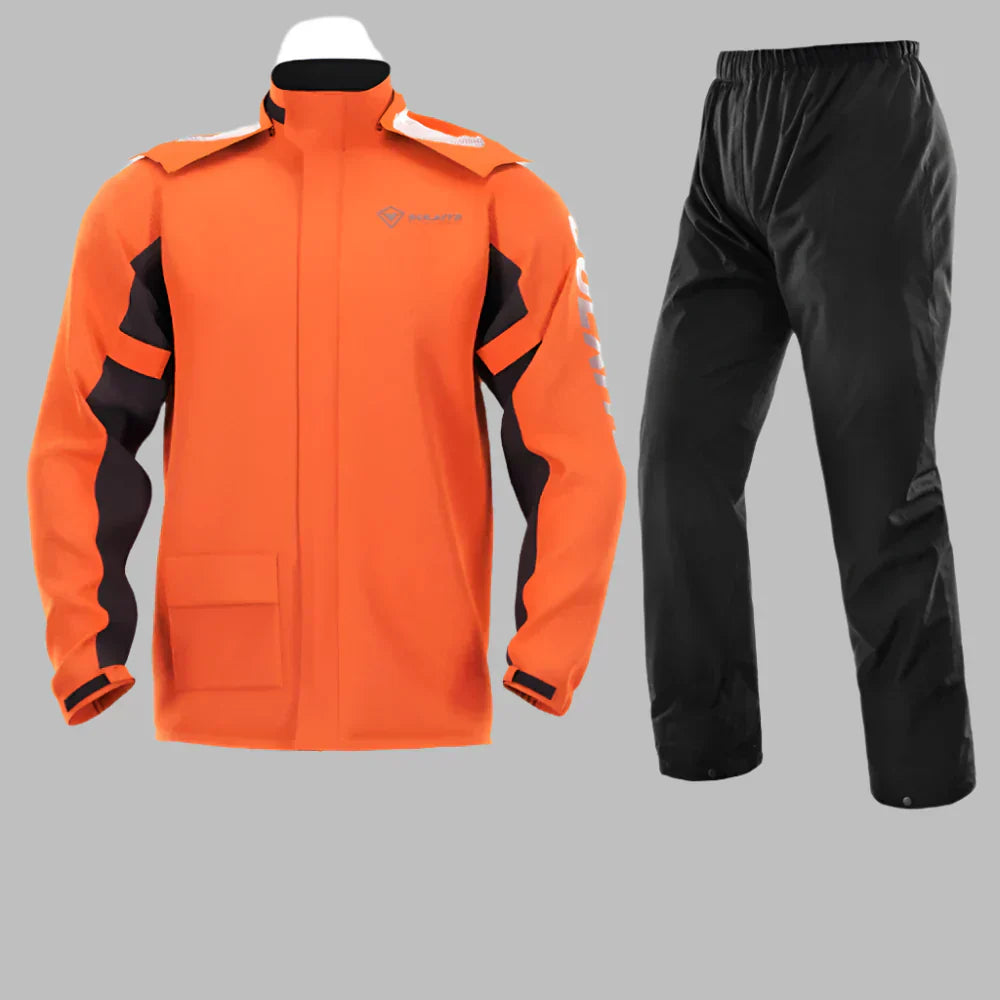 Ultimate Waterproof Motorcycle Rain Gear Set with Jacket and Pants