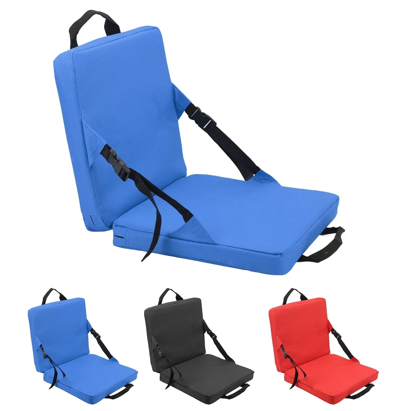 Outdoor Folding Chair with Padded Backrest for Comfort