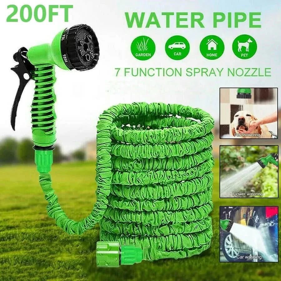 AquaStretch Versatile Expandable Hose - Pressure-Optimized for Gardens & Vehicles