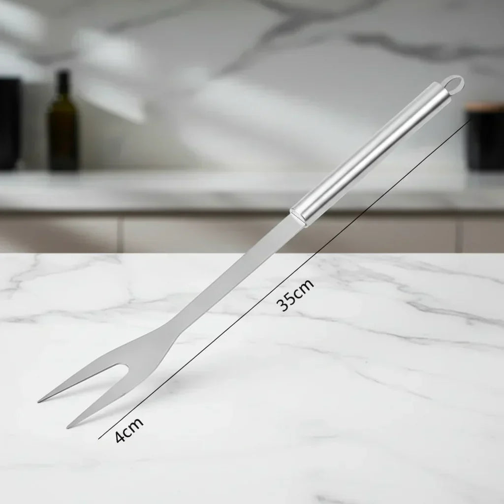 Ultimate Grilling Companion: Stainless Steel BBQ Tool Set