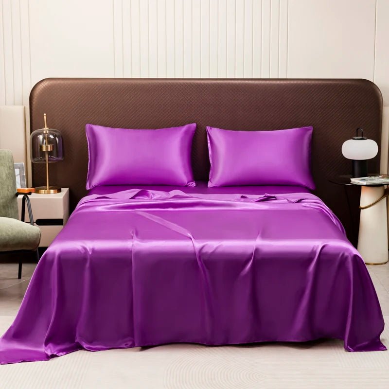 ChillDream Ultra-Smooth Satin Bedding Ensemble for Comfort
