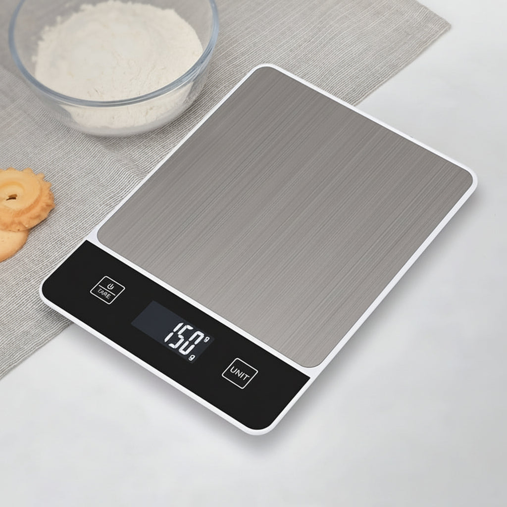 Precision Weighing Scale with Stainless Steel Finish, 22 Lb Limit