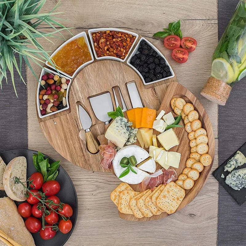 Elegant Acacia Wood Charcuterie Board Set for Entertaining