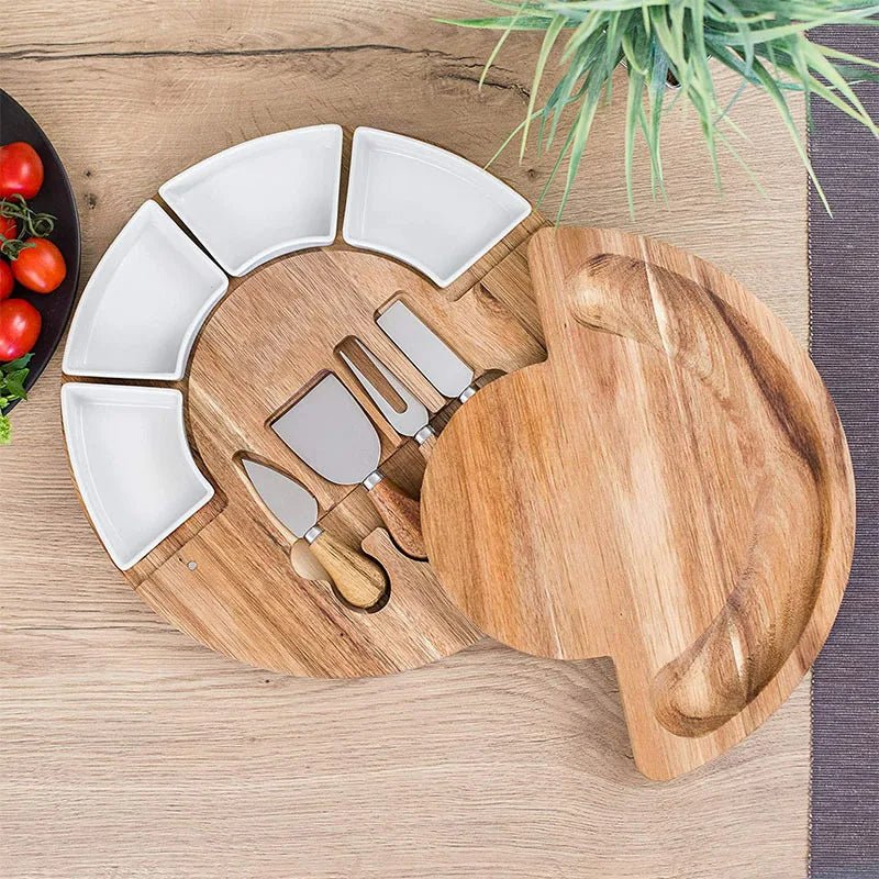 Elegant Acacia Wood Charcuterie Board Set for Entertaining