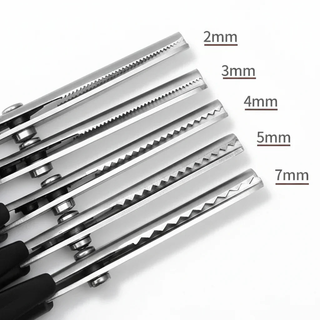 Precision Zigzag Cutting Shears for Crafting and Sewing