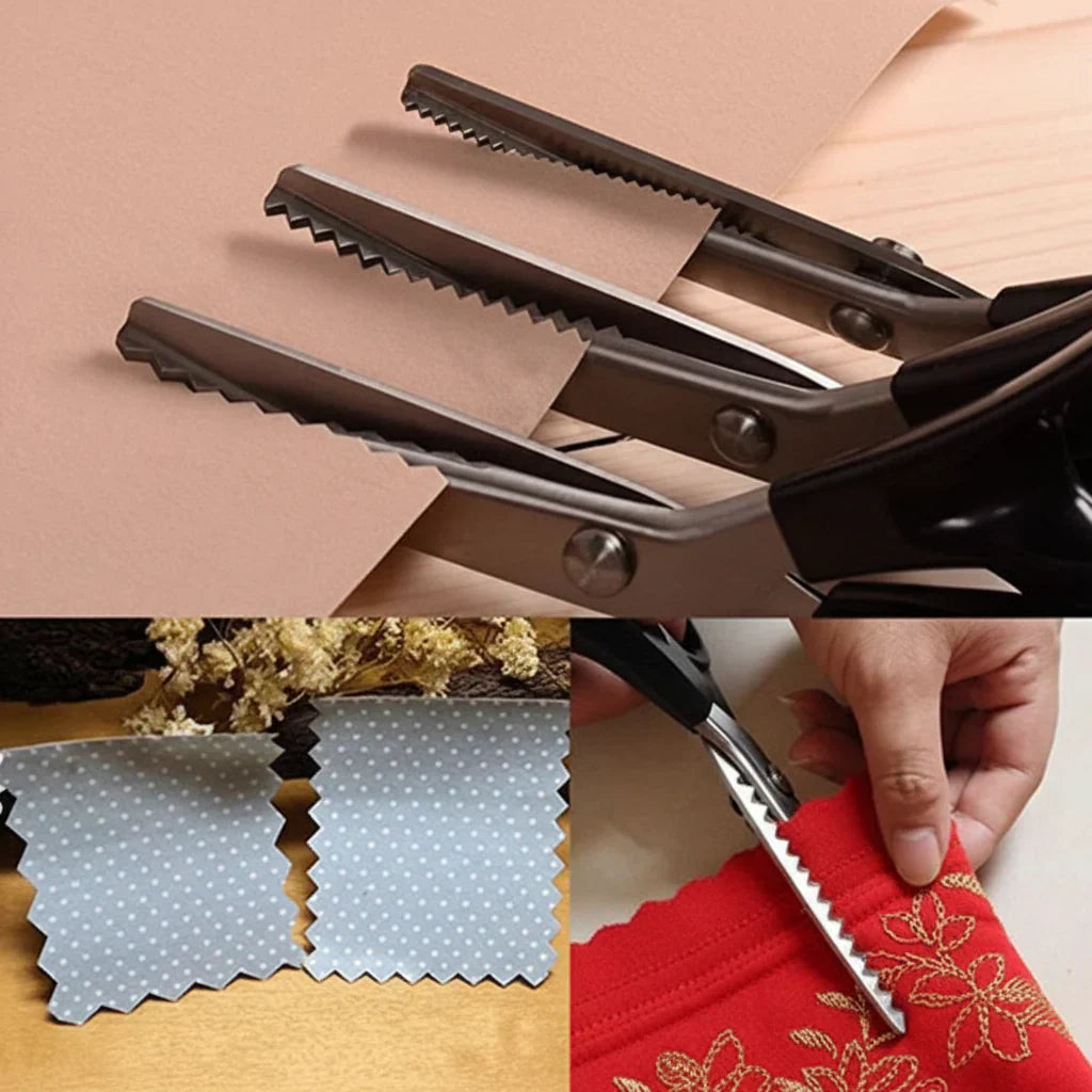 Precision Zigzag Cutting Shears for Crafting and Sewing