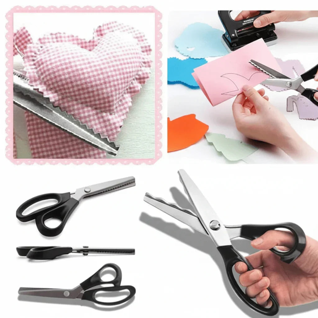 Precision Zigzag Cutting Shears for Crafting and Sewing