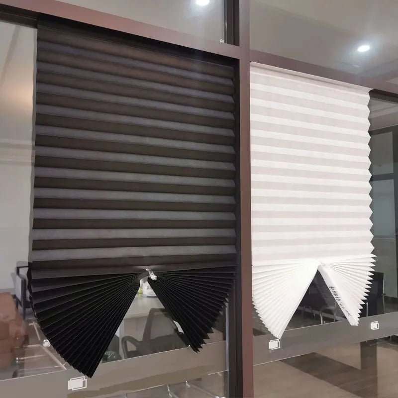 LightGuard Self-Adhesive Pleated Blinds for Privacy & Comfort