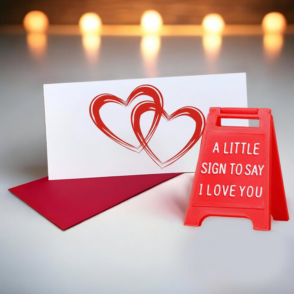 Charming Love Message Table Sign for Home Décor